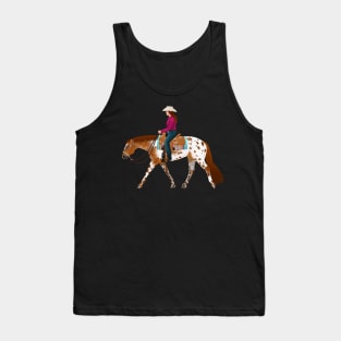 Flashy Appaloosa Western Pleasure Horse - Equine Rampaige Tank Top